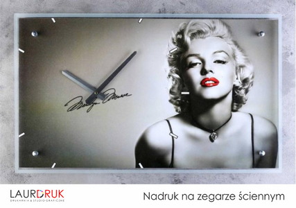 Nadruk na zegarze ściennym