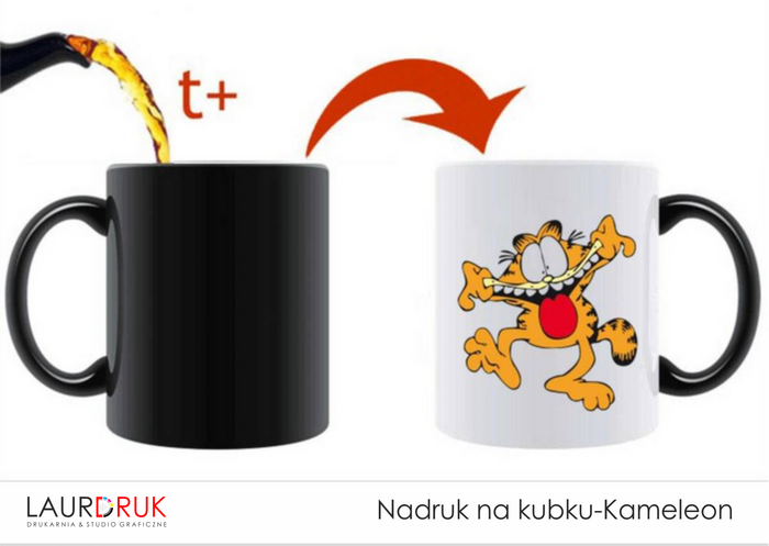 Nadruk na kubku-Kameleon